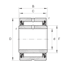 LS NA4909-2RSR, ߴϵ 49ɂ(c)ܷ