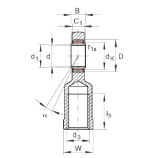 US GIR60-UK-2RS, (j) DIN ISO 12 240-4 (bio)(zhn)(ni)ݼySo(h)ɂ(c)ܷ