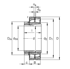 {(dio)ĝLS 23218-E1A-K-M + H2318, (j) DIN 635-2 ˜ʵҪߴ, F׺;o
