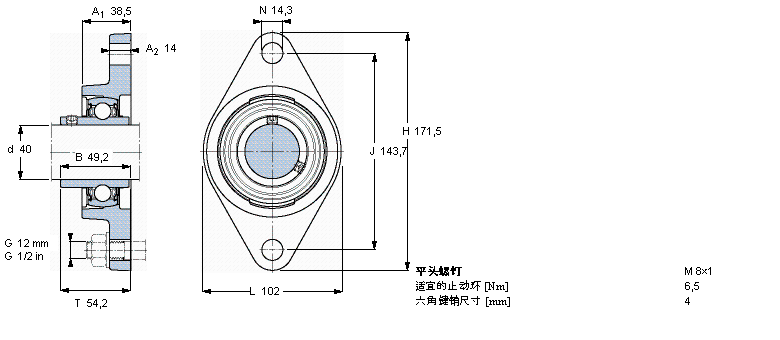 SKF ڸߜصY-ԪmԪEAFYT40TF/VA228ӱDƬ